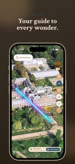 Your guide to every wonder — SatNav route across the map