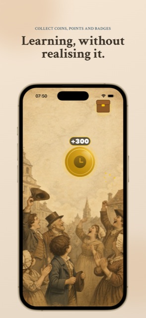 Learning, without realising it — earning a 300 coin reward