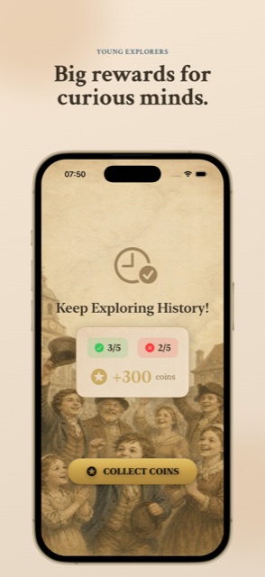 Big rewards for curious minds — collect coins for a completed quiz round
